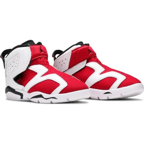 Nike Air Jordan 6 Retro Little‎ Flex Carmine Baby Shoes Size 4 - Picture 10 of 10